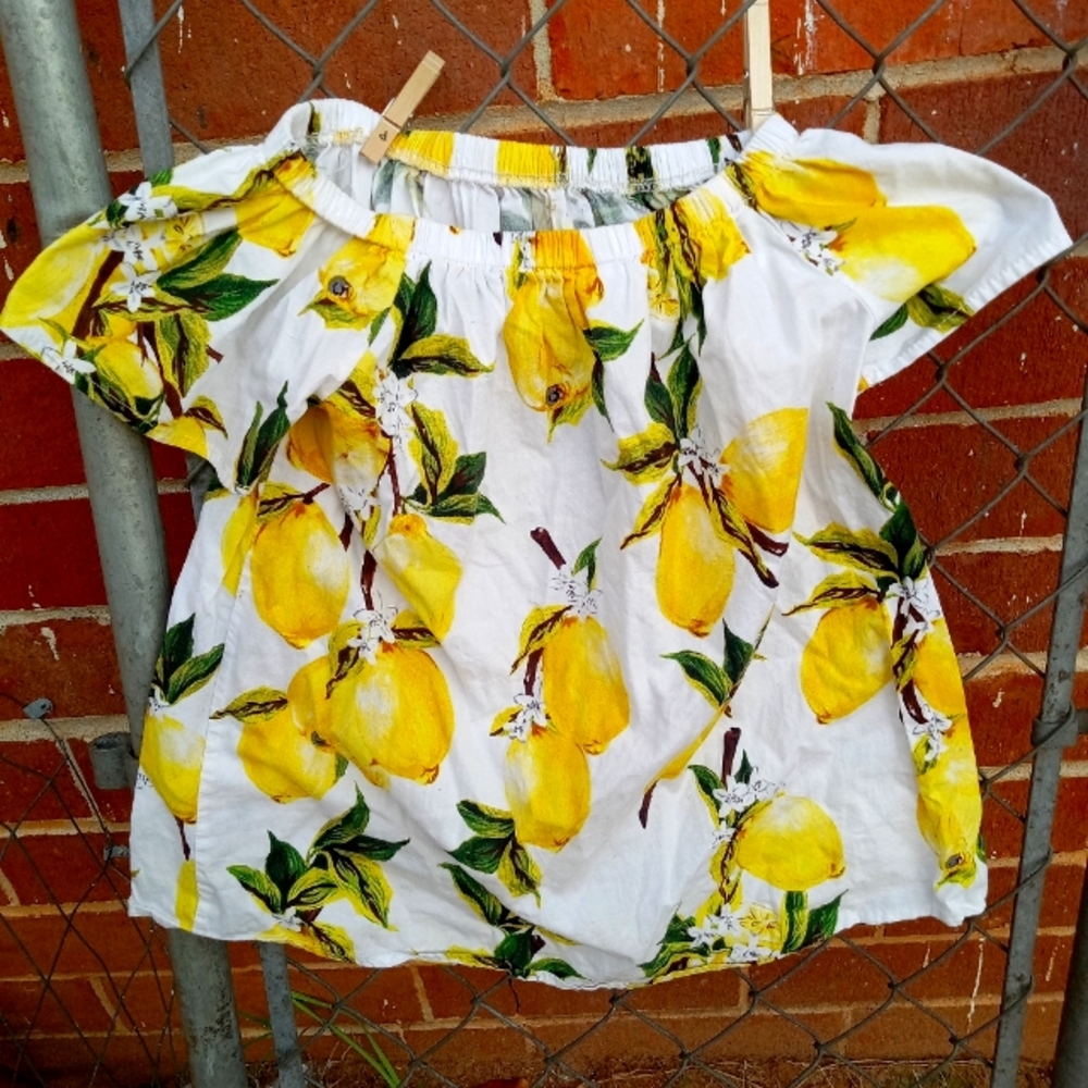 Girls size medium off the shoulder top